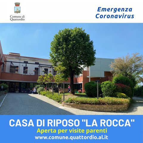 Casa di Riposo "La Rocca": aperta per visite parenti